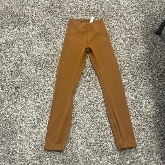 Lululemon Women's InStill High-Rise Tight 24” Butternut Brown  Size 0 Fall - Picture 2 of 9